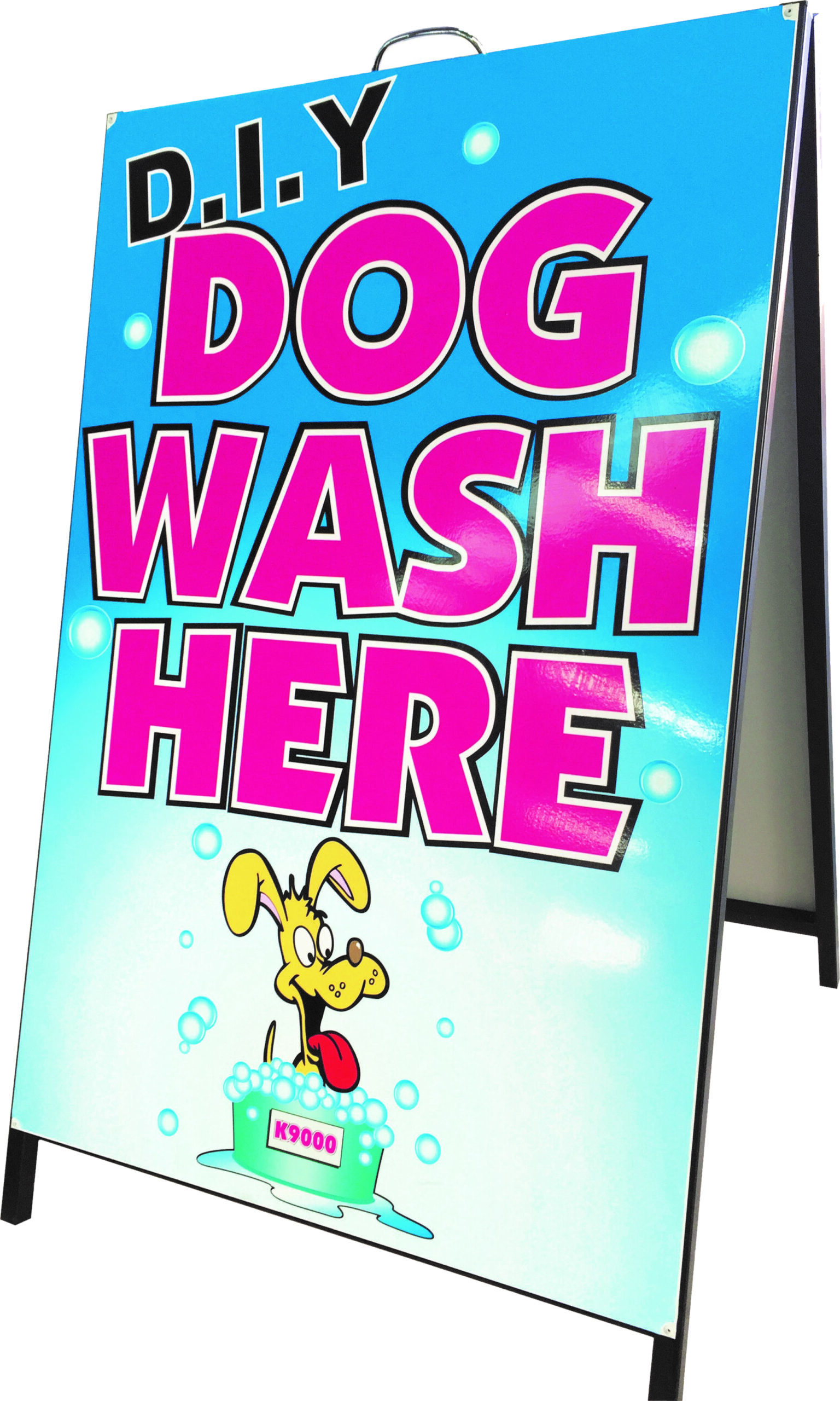 Dog wash advertising board