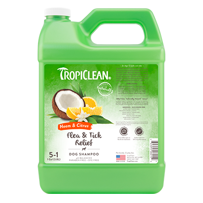 Tropiclean citrus and neem dog shampoo