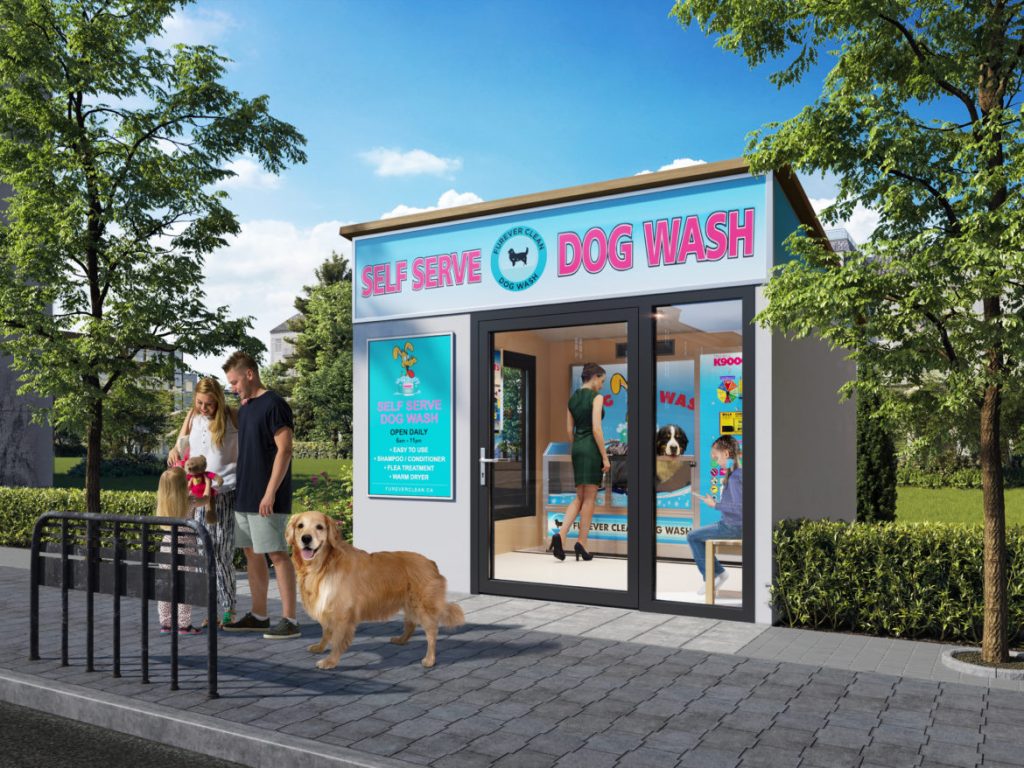 Self serve dog wash store