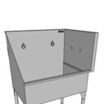 Side panel for pet tub