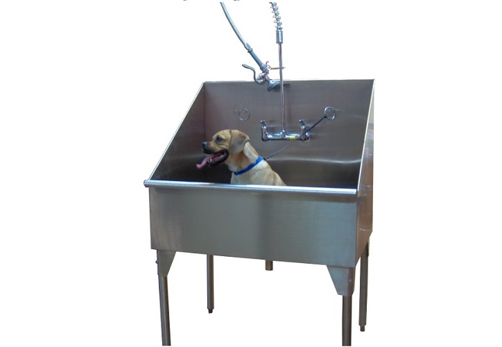 Build-a-Bath basic stainless steel bath tub for pets