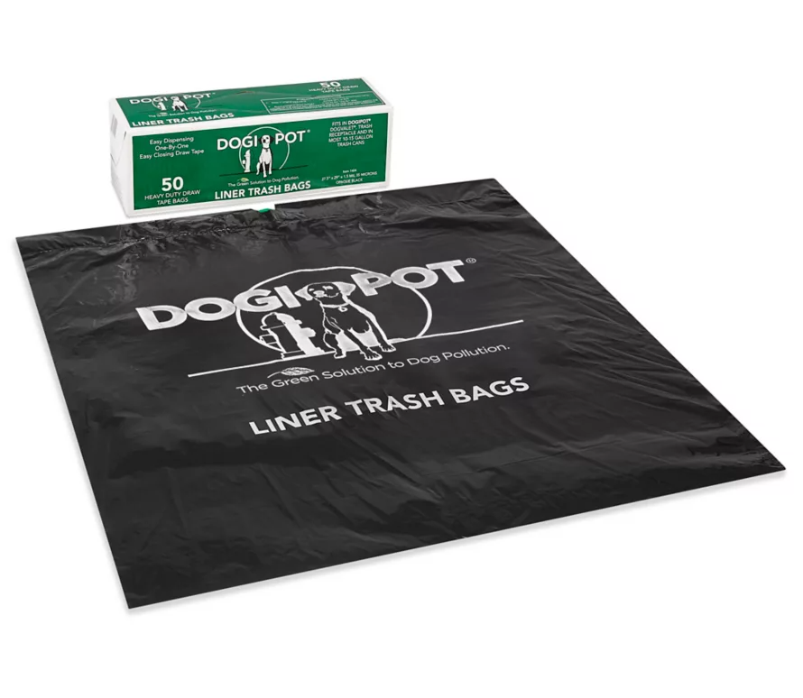 Dog waste receptacle liners