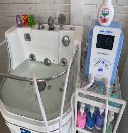 Microbubble pet spa