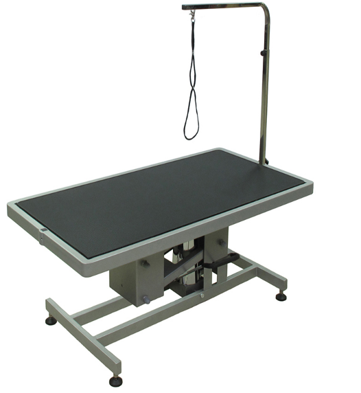 Hydraulic dog grooming table